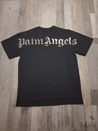 Polera Palm Angels negra y blanca unisex - miniatura 1