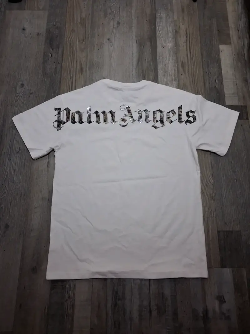 Polera Palm Angels negra y blanca unisex - 4