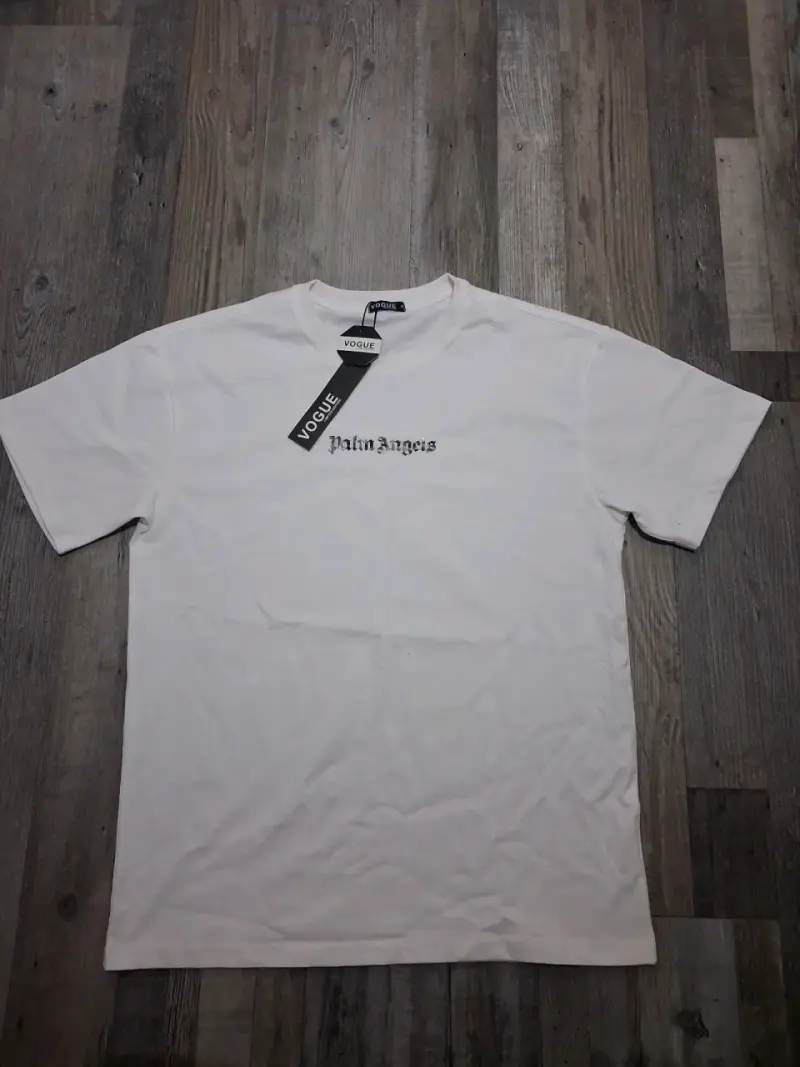 Polera Palm Angels negra y blanca unisex - 5