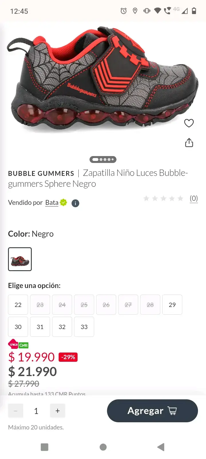 Zapatillas Bubblegummers Niño con Luces - 4