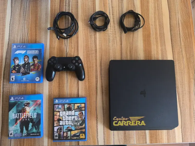 Consola PS4 con juegos y control - 1