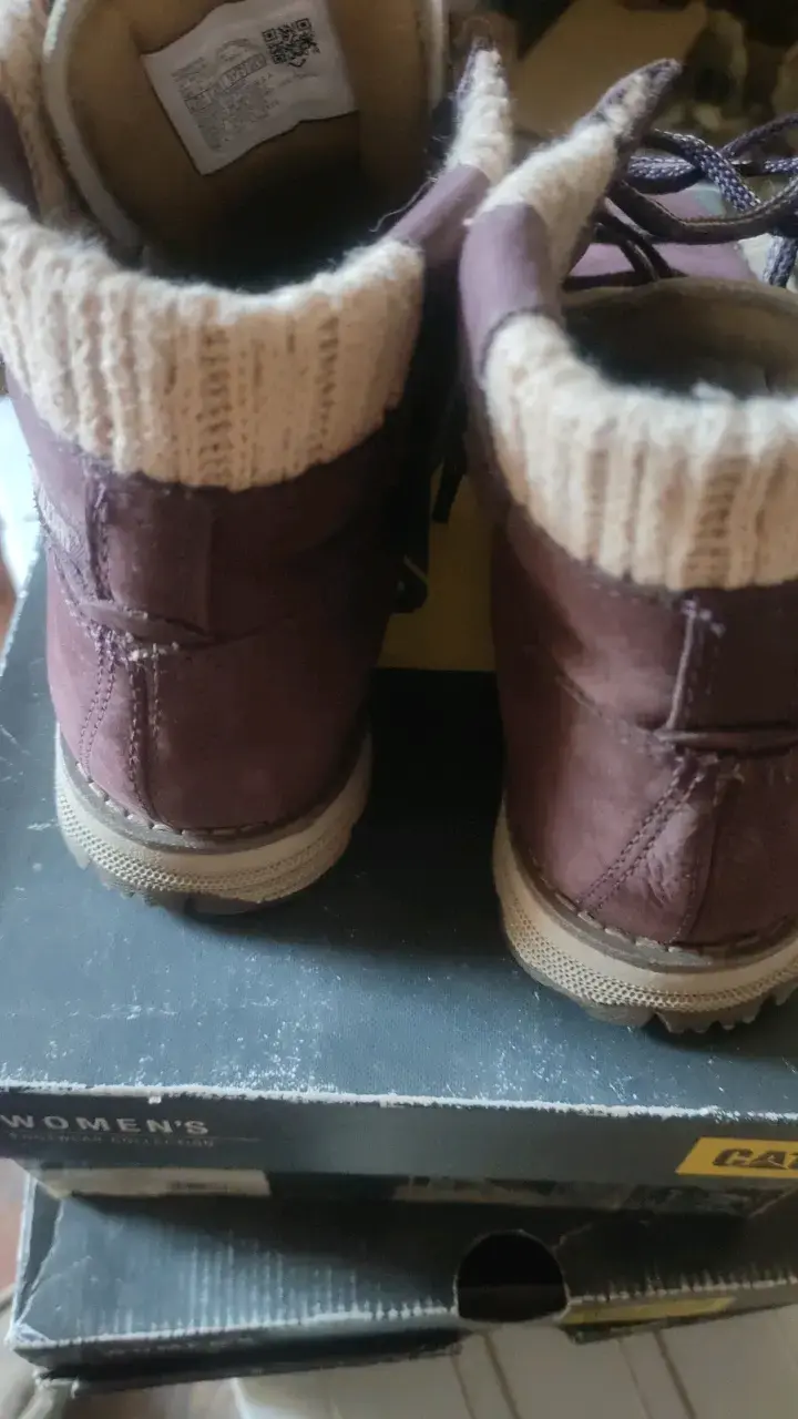 Botas Caterpillar de cuero marrón para mujer - 3