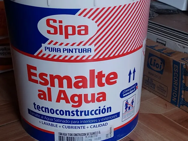 Esmalte al Agua Sipa para Interiores y Exteriores