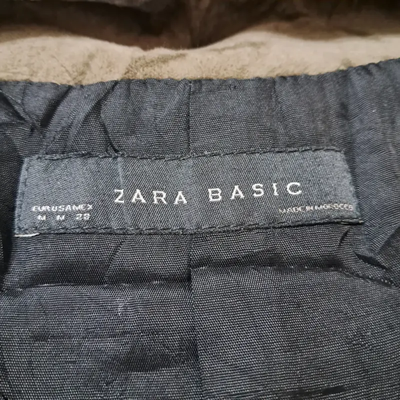 Chaqueta de terciopelo gris Zara Basic mujer - 2