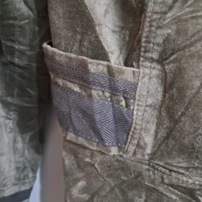 Chaqueta de terciopelo gris Zara Basic mujer - miniatura 3