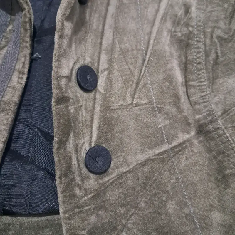 Chaqueta de terciopelo gris Zara Basic mujer - 5