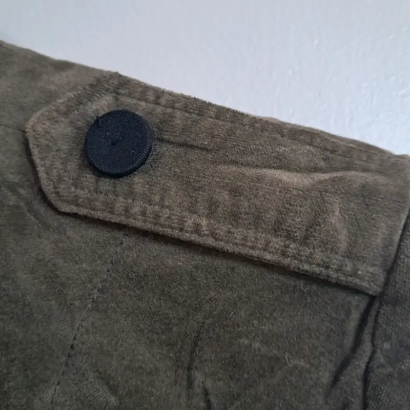 Chaqueta de terciopelo gris Zara Basic mujer - 6