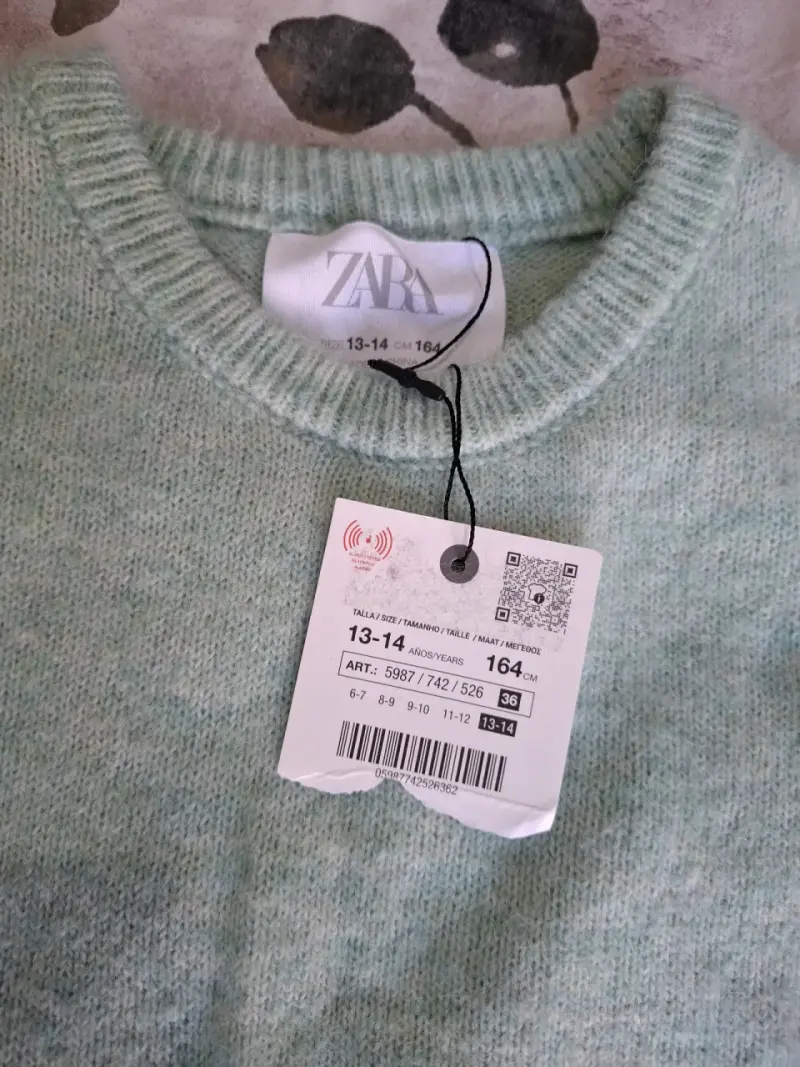 Conjunto de Niña Verde con Detalles de Perlas Zara - 3