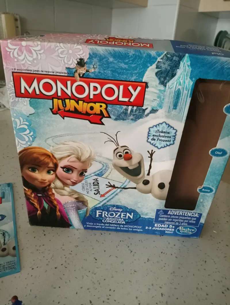Juego de Mesa Monopoly Junior Frozen para Niños