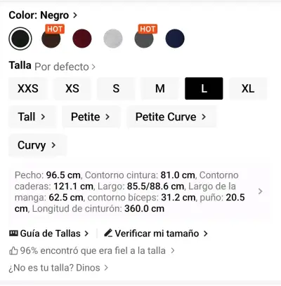Vestido corto negro con mangas largas - miniatura 5