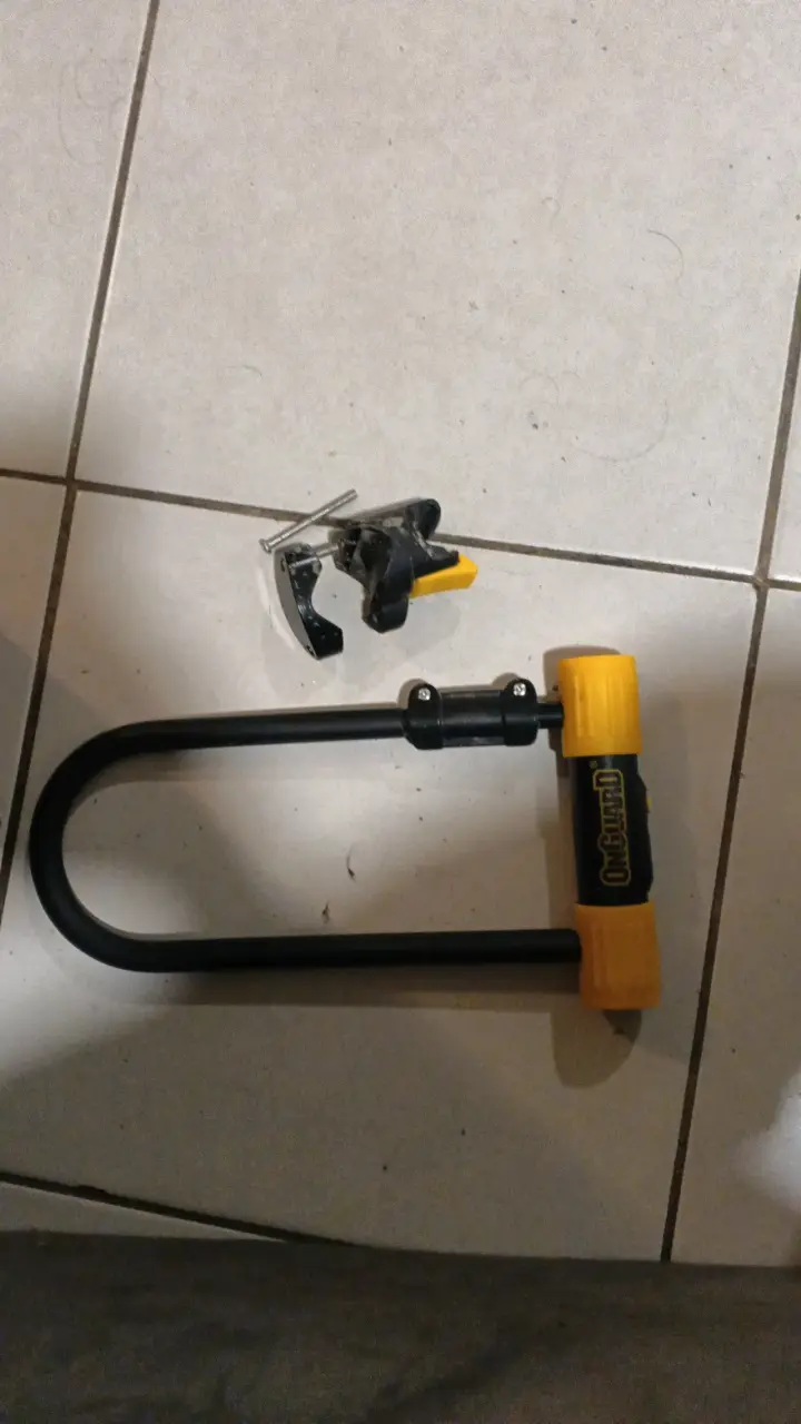 Candado en U para bicicleta con soporte - 2