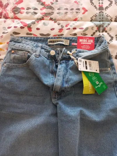 Jeans Wide Leg Americano Mujer Tiro Alto - miniatura 1