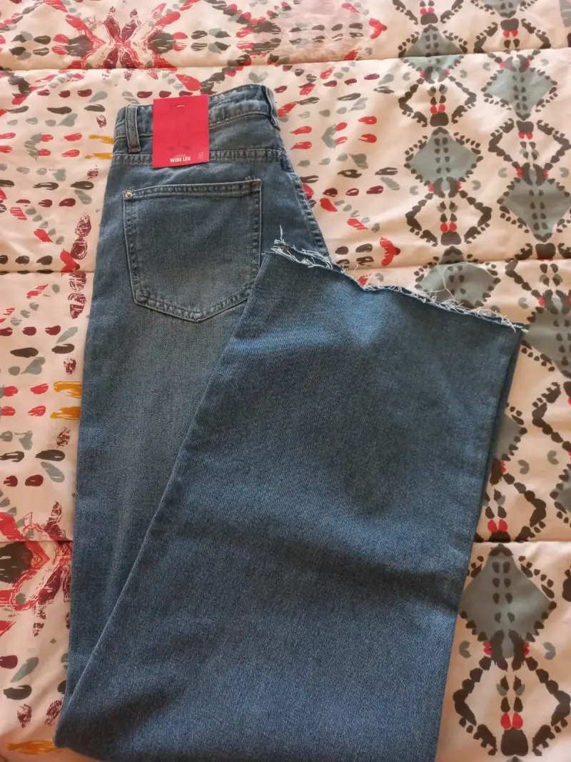 Jeans Wide Leg Americano Mujer Tiro Alto - 2