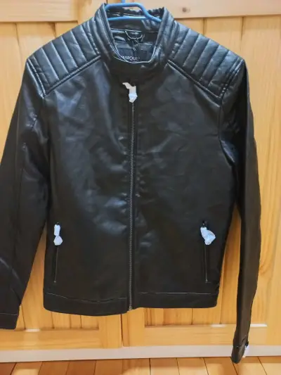Chaqueta de cuero negra para hombre Marquis - miniatura 4