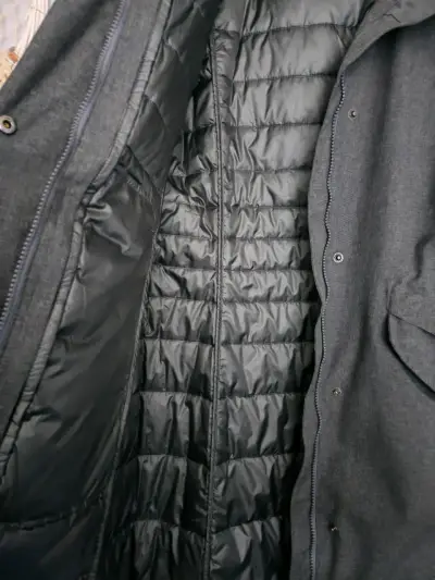 Abrigo impermeable con capucha Patagonia gris - miniatura 3