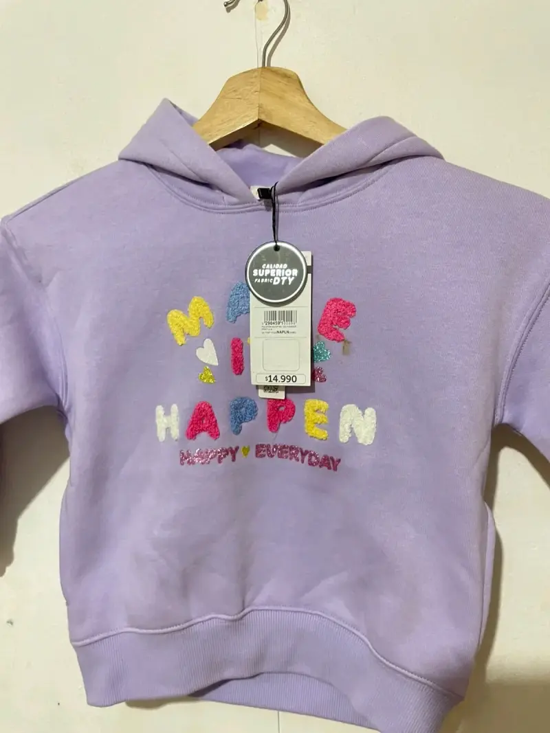 Polerón niña talla 8