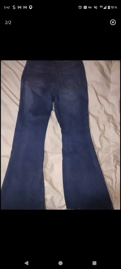 Jeans azules para mujer en buen estado - miniatura 2