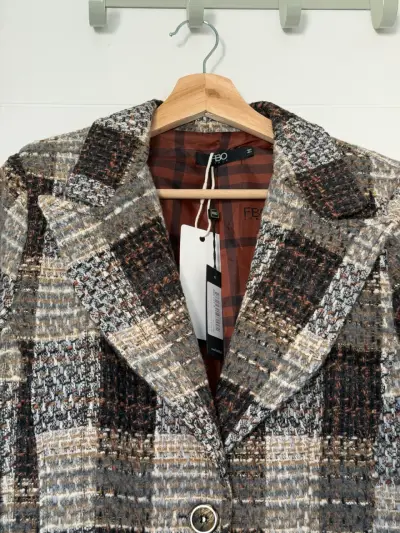 Blazer a Cuadros para Mujer FBO M - miniatura 2