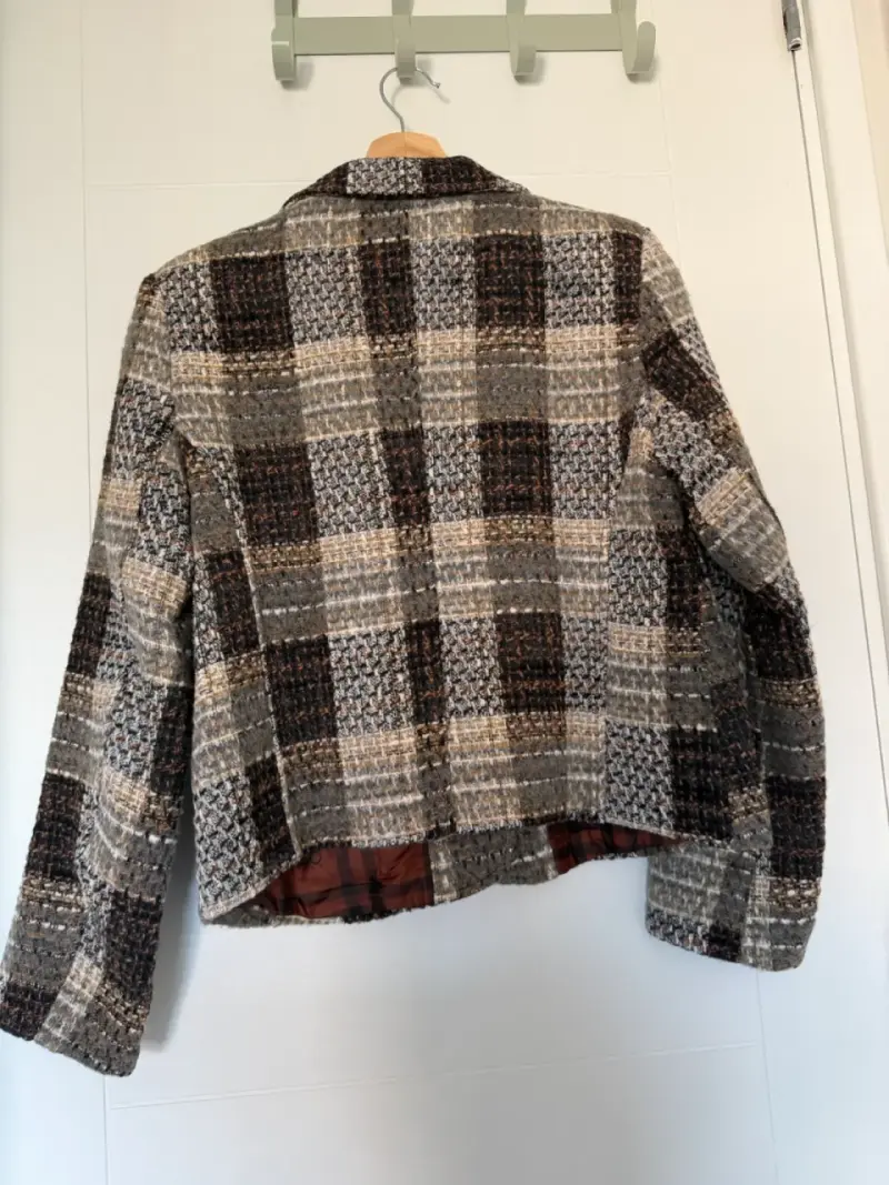 Blazer a Cuadros para Mujer FBO M - 3