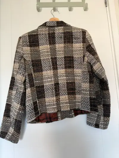 Blazer a Cuadros para Mujer FBO M - miniatura 3