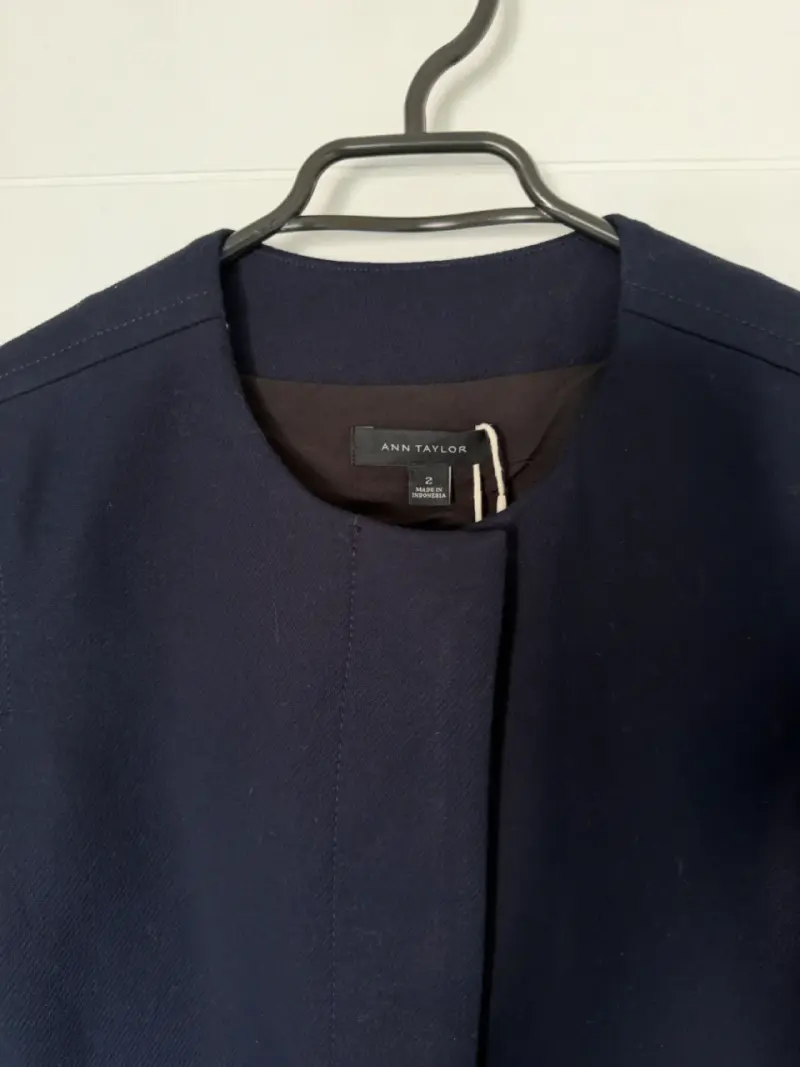 Chaqueta azul marino Ann Taylor elegante - 3