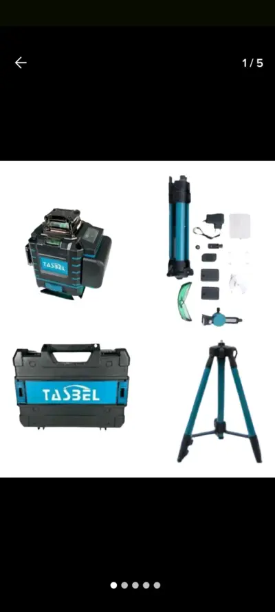 Nivel láser recargable verde Tassel con trípode - miniatura 4