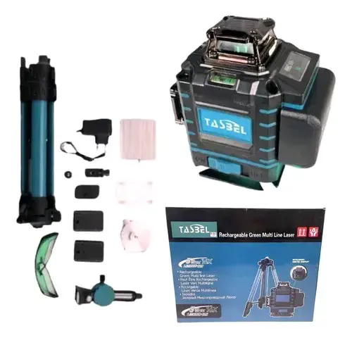 Nivel láser recargable verde Tassel con trípode - 5