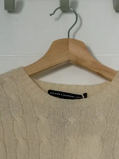 Suéter de lana beige Ralph Lauren - miniatura 3