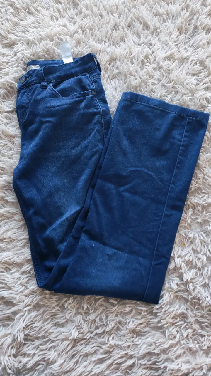 Jeans azul oscuro para mujer - 2