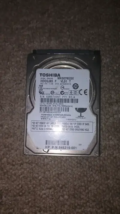 Disco Duro Toshiba 500GB MK5076GSX - miniatura 4