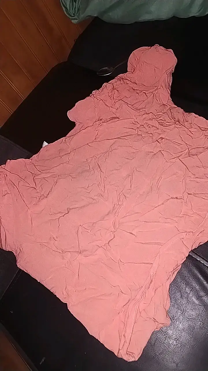 Polera corta color salmón para mujer - 2