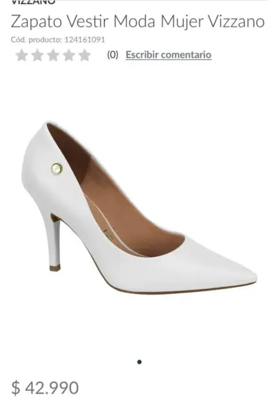 Zapatos de vestir blancos para mujer Vizzano - miniatura 1