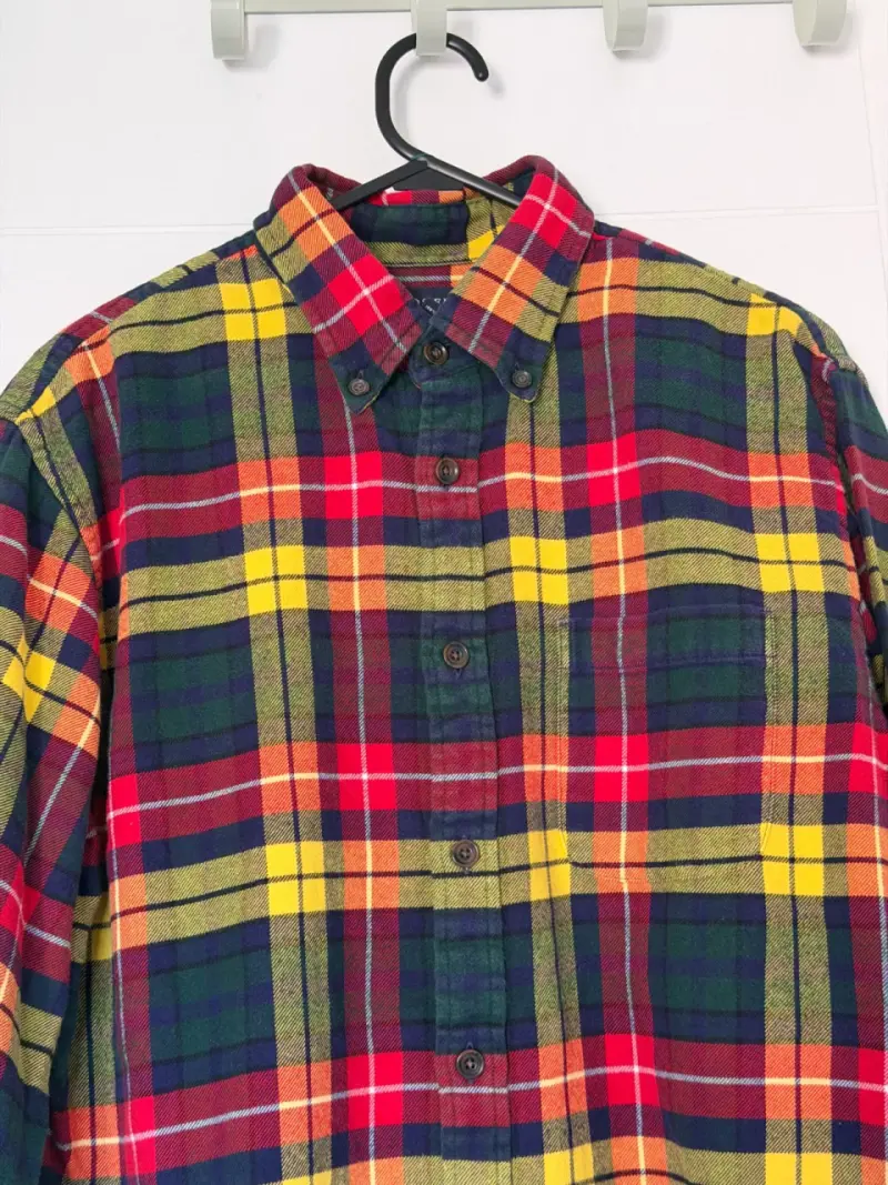 Camisa de franela a cuadros multicolor - 2
