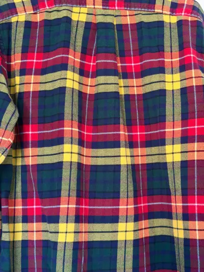 Camisa de franela a cuadros multicolor - miniatura 5