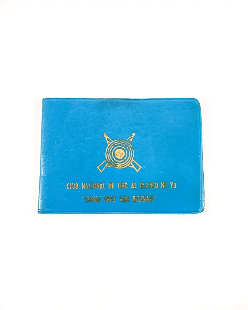 Carnet antiguo Club Nacional de Tiro al Blanco 73. - 1