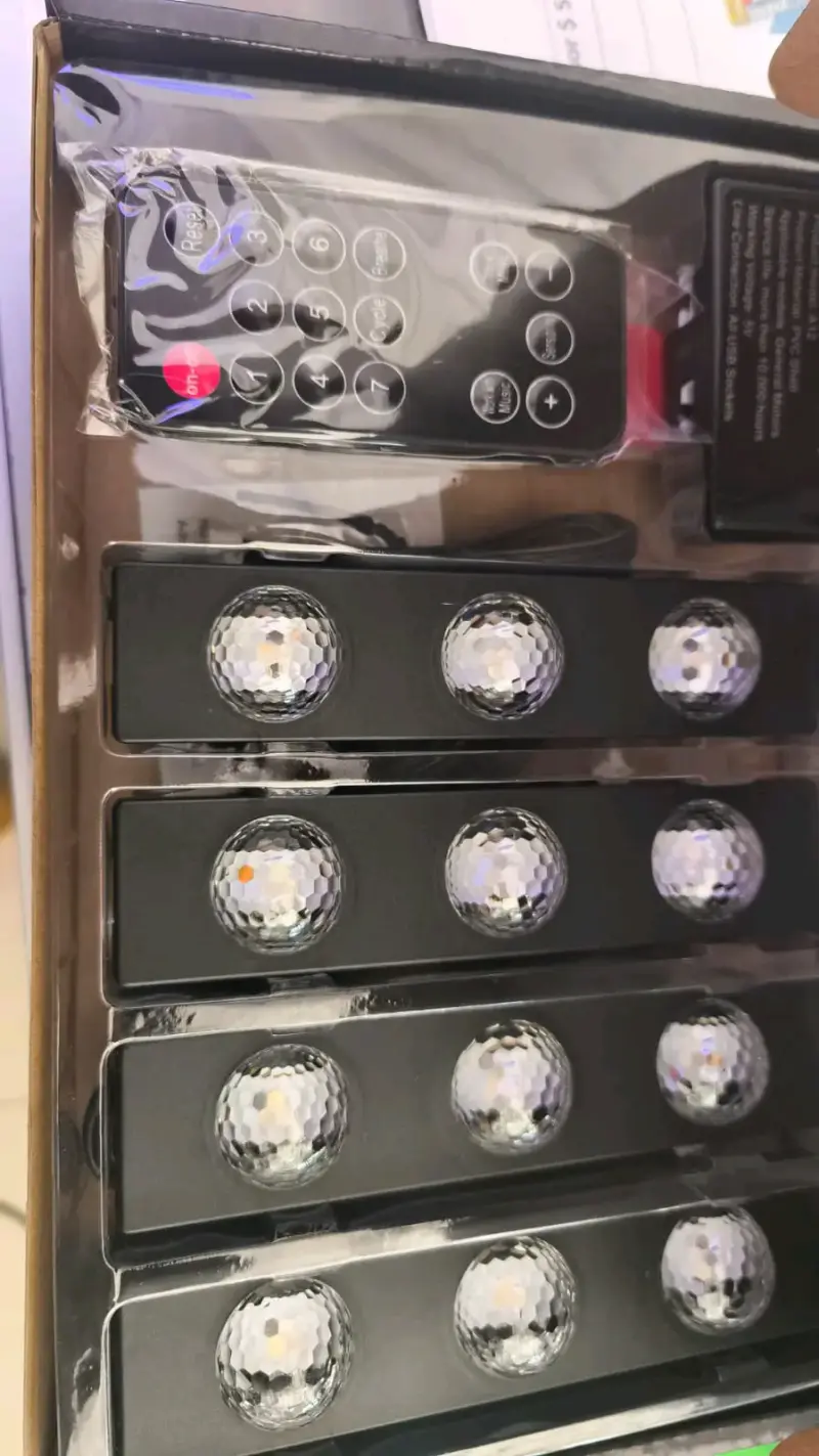 Luces LED interiores para auto con control remoto - 2