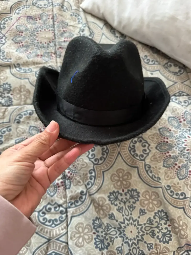Sombrero de fieltro negro elegante de niño Kinder - 4