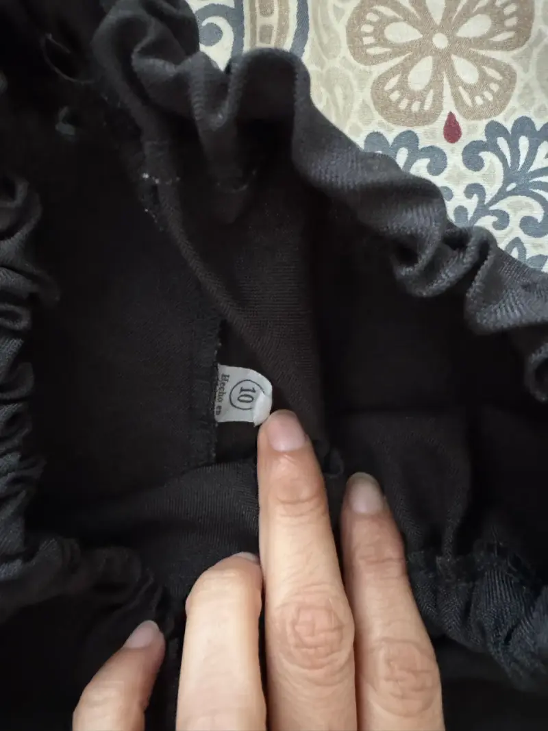 Pantalones negros elásticos para niño talla 10 - 2
