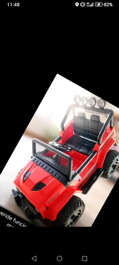 Auto eléctrico para niños Sunshine rojo - miniatura 1