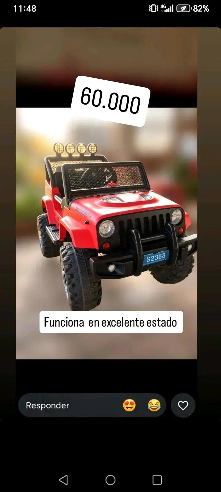 Auto eléctrico para niños Sunshine rojo - 2
