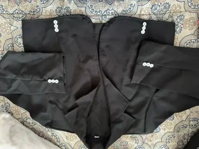 Blazer negro elegante para niño talla 12 - miniatura 2