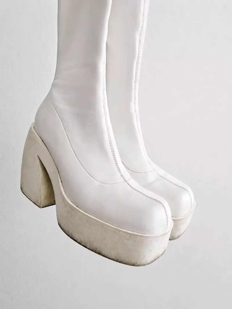 Botas blancas de plataforma - 2