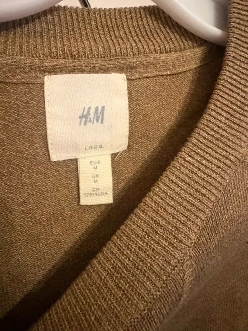 Suéter Beige H&M para Hombre Talla M - 2