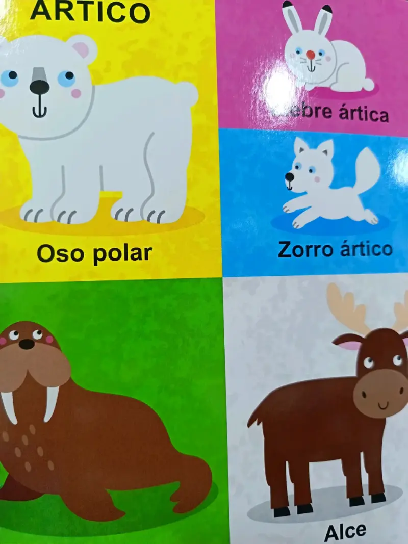 Libro infantil 'Mis primeros 100 animales' ilustra - 3
