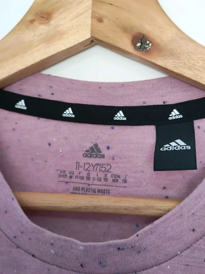 Polera sin mangas Adidas rosa para niña - 2