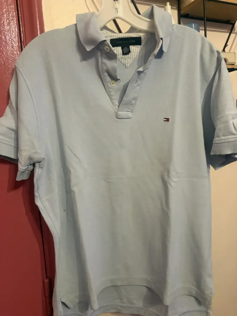 Polera Polo Celeste Tommy Hilfiger para Hombre - 1