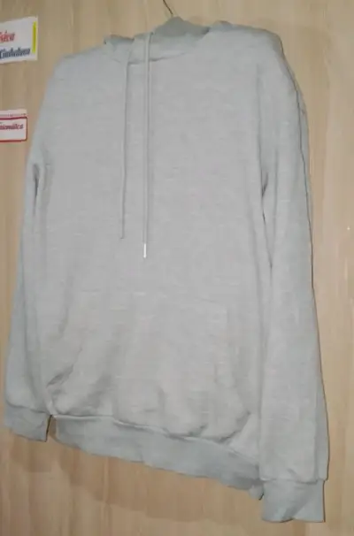 Polerón gris con capucha unisex - miniatura 1