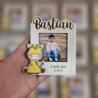 Portarretratos de madera con diseño de gato - miniatura 4