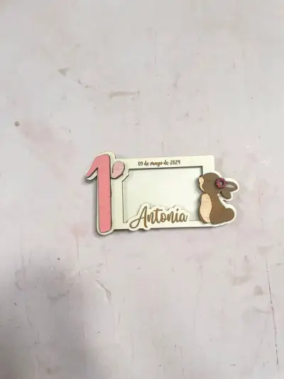 Portarretratos de madera con diseño de gato - miniatura 5