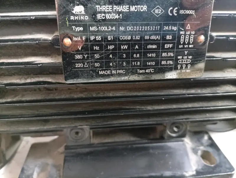 Motor trifásico Rhino MS-100L-2 380V - 2